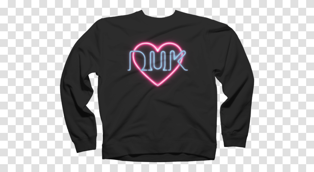 Neon Heart Hoodie Star Wars T Shirts Christmas, Clothing, Apparel, Sleeve, Long Sleeve Transparent Png