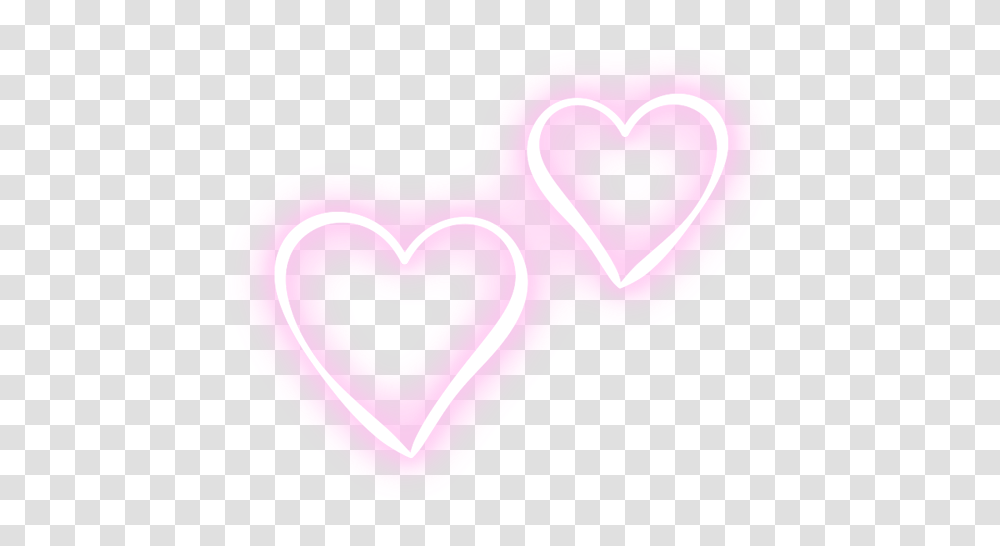 Neon Heart Neon Heart Love Cute Lovely Pink Neon Heart Picsart, Purple, Rubber Eraser Transparent Png