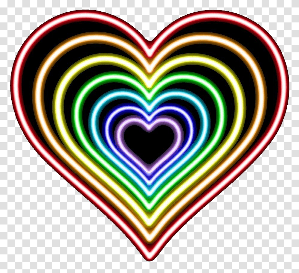 Neon Heart Photo Neon Hearts, Light, Rug Transparent Png