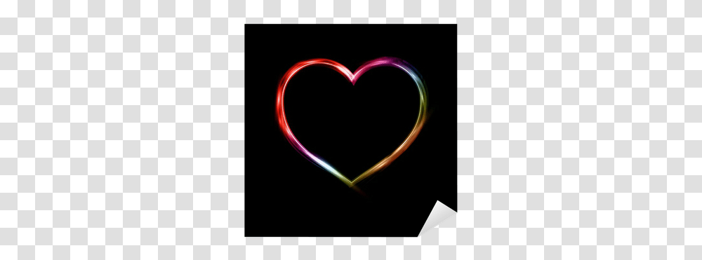 Neon Heart Sticker • Pixers We Live To Change Heart Transparent Png