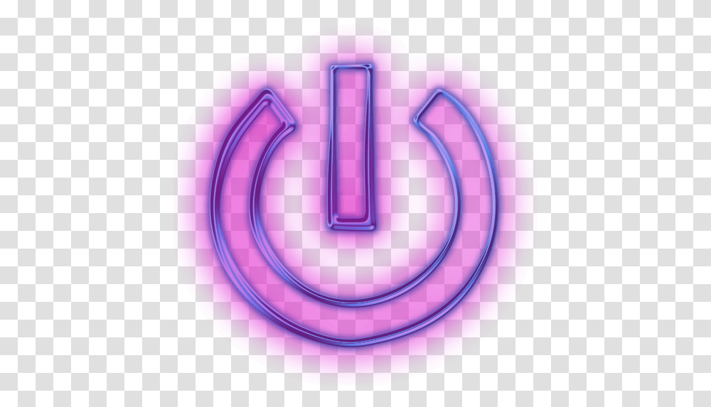 Neon Icon Neon On Button, Text, Buckle, Symbol, Alphabet Transparent Png