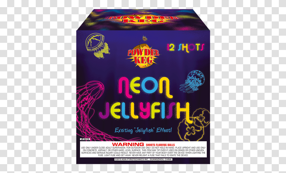 Neon Jellyfish Firework, Flyer, Poster, Paper, Advertisement Transparent Png