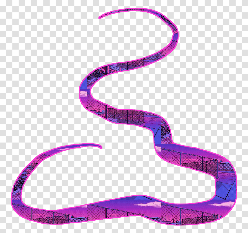 Neon Kpop Linelines Purple Freetoedit Spiral Snake, Reptile, Animal, Sea Snake, Sea Life Transparent Png