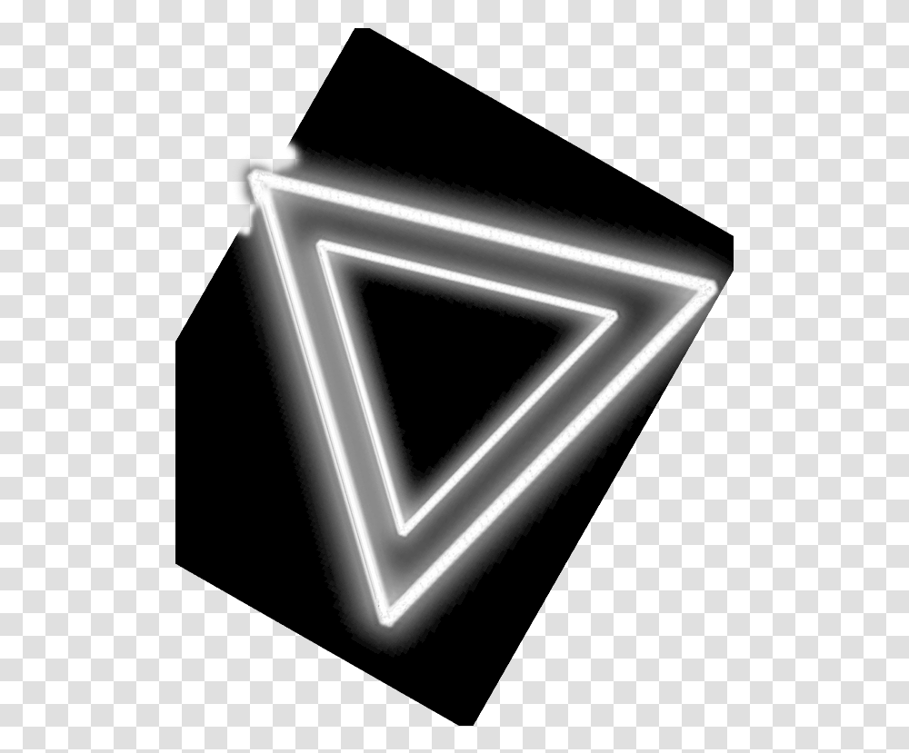 Neon Light Box Photo Editing Background Triangle Neon White, Star Symbol Transparent Png