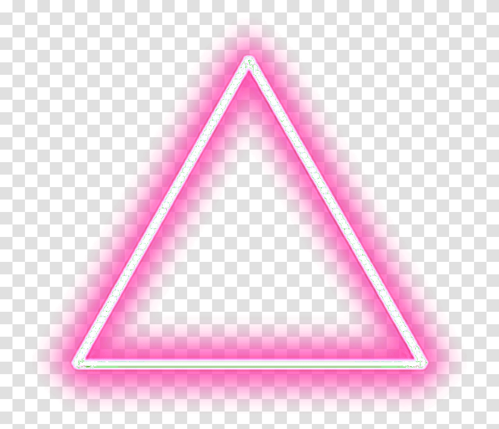 Neon Light Picsart, Triangle Transparent Png