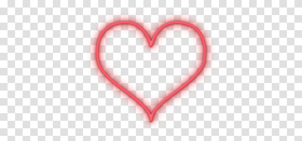 Neon Light Red Love Heart Heart, Rug Transparent Png