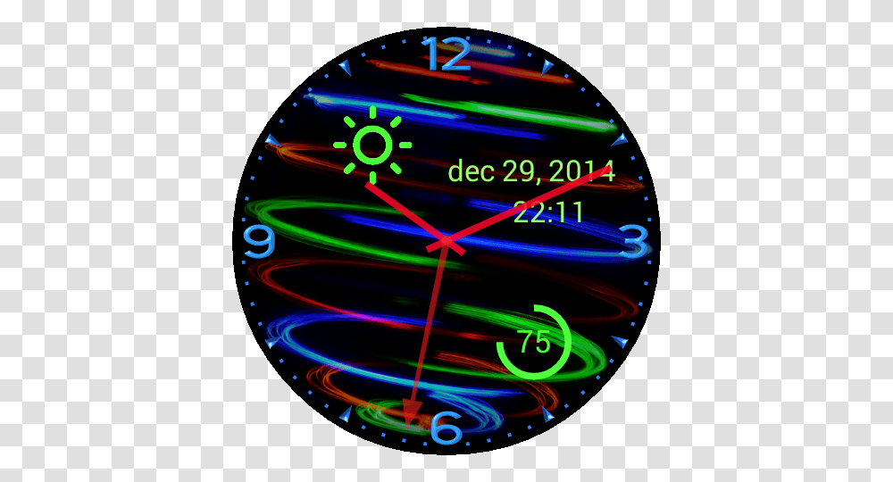 Neon Lights, Clock, Analog Clock, Scissors, Blade Transparent Png