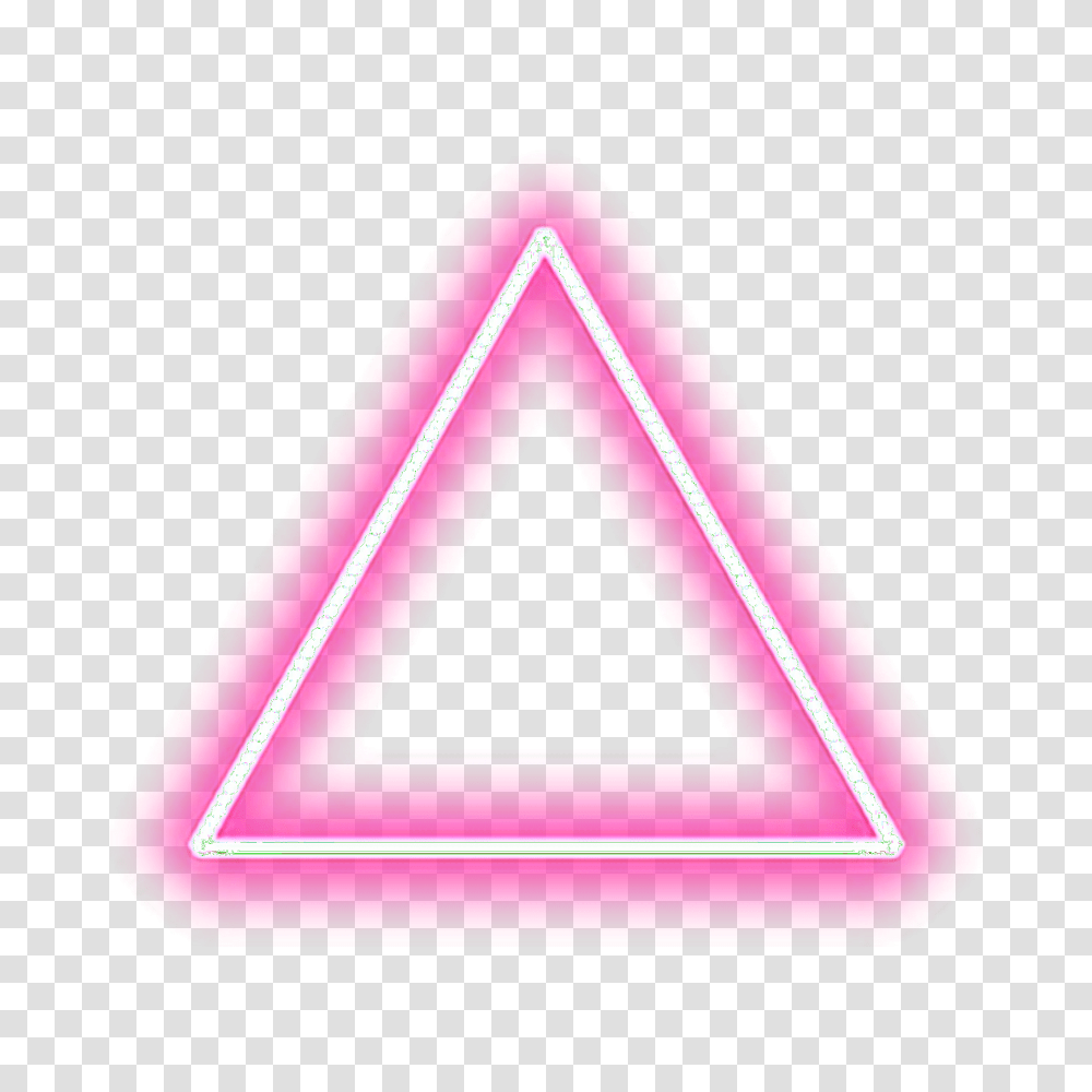 Neon Lights Triangle Pink Freetoedit, Wallet, Accessories, Accessory Transparent Png