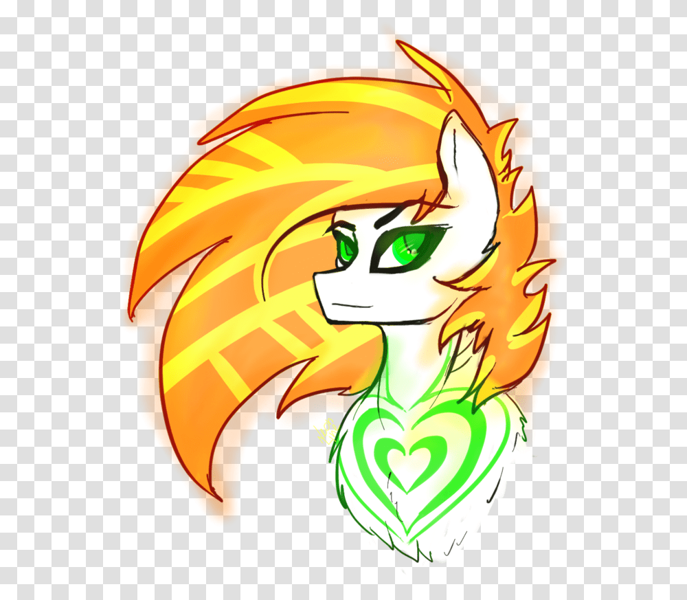 Neon Line Bust Female Green Eyes Mare Multicolored Cartoon, Helmet, Clothing, Apparel, Graphics Transparent Png