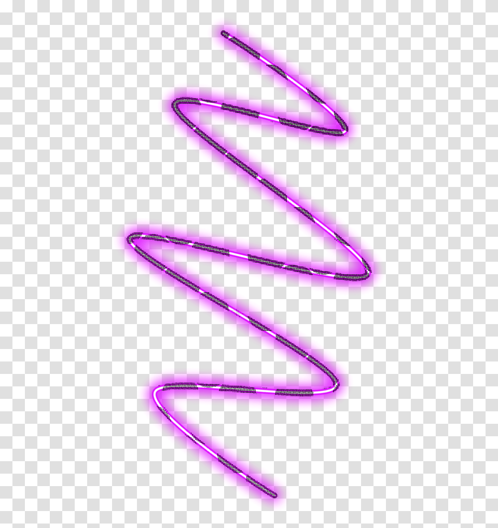 Neon Line Lilac, Sash, Alphabet Transparent Png