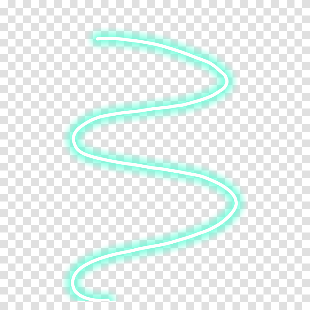 Neon Line Spiral Espiral, Light, Reptile, Animal, Snake Transparent Png