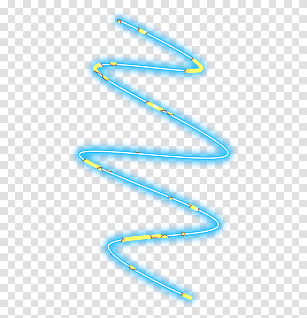 Neon Line Spiralfreetoedit Blue Geometric Border, Light, Sash Transparent Png