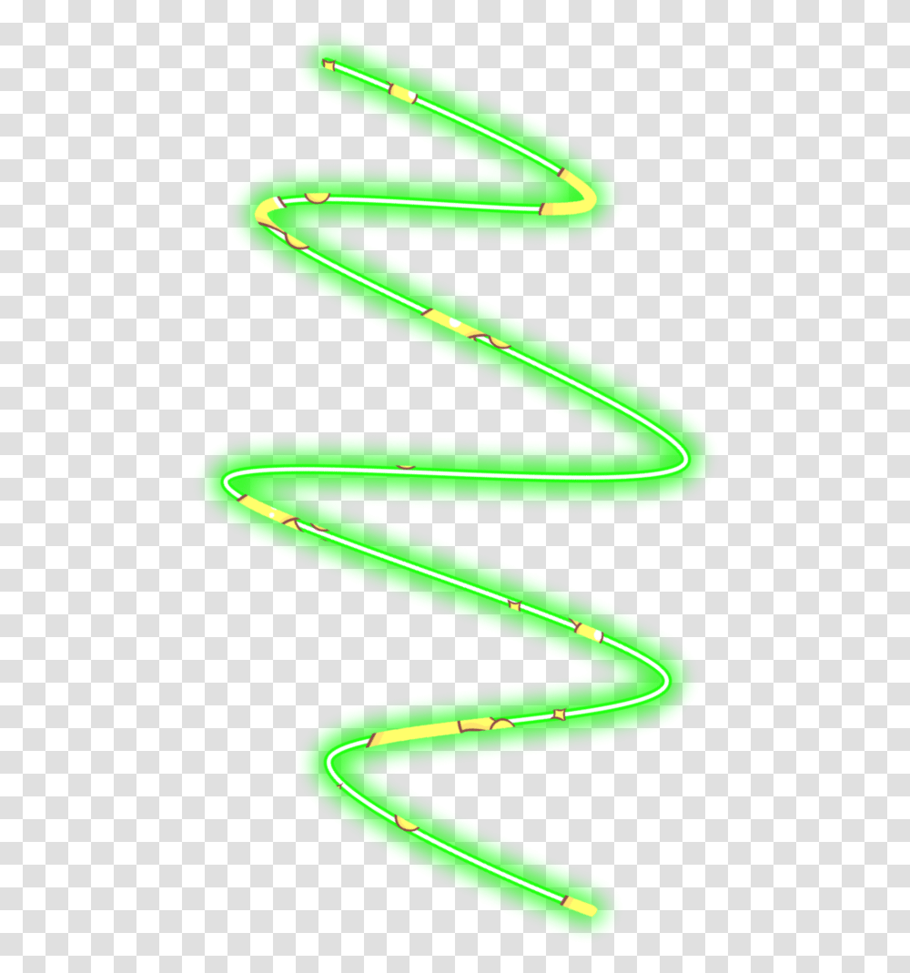 Neon Line Spiralfreetoedit Green Geometric Border Neon Green, Light, Scissors, Blade Transparent Png