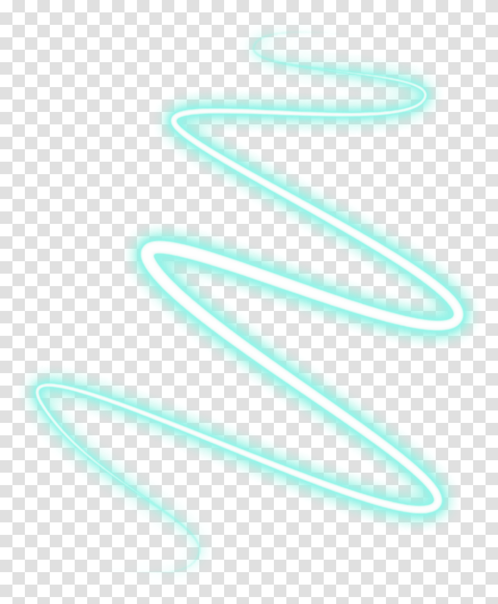 Neon Linespiral Lines Spirals Blue Freetoedit Light Effect, Alphabet, Weapon, Weaponry Transparent Png