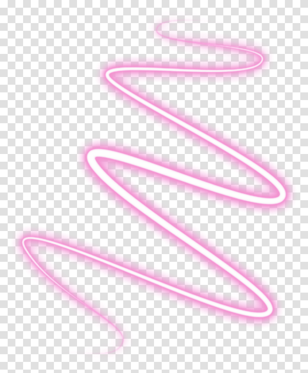 Neon Linespiral Lines Spirals Pink Freetoedit Neon, Purple, Heart, Light, Toothpaste Transparent Png