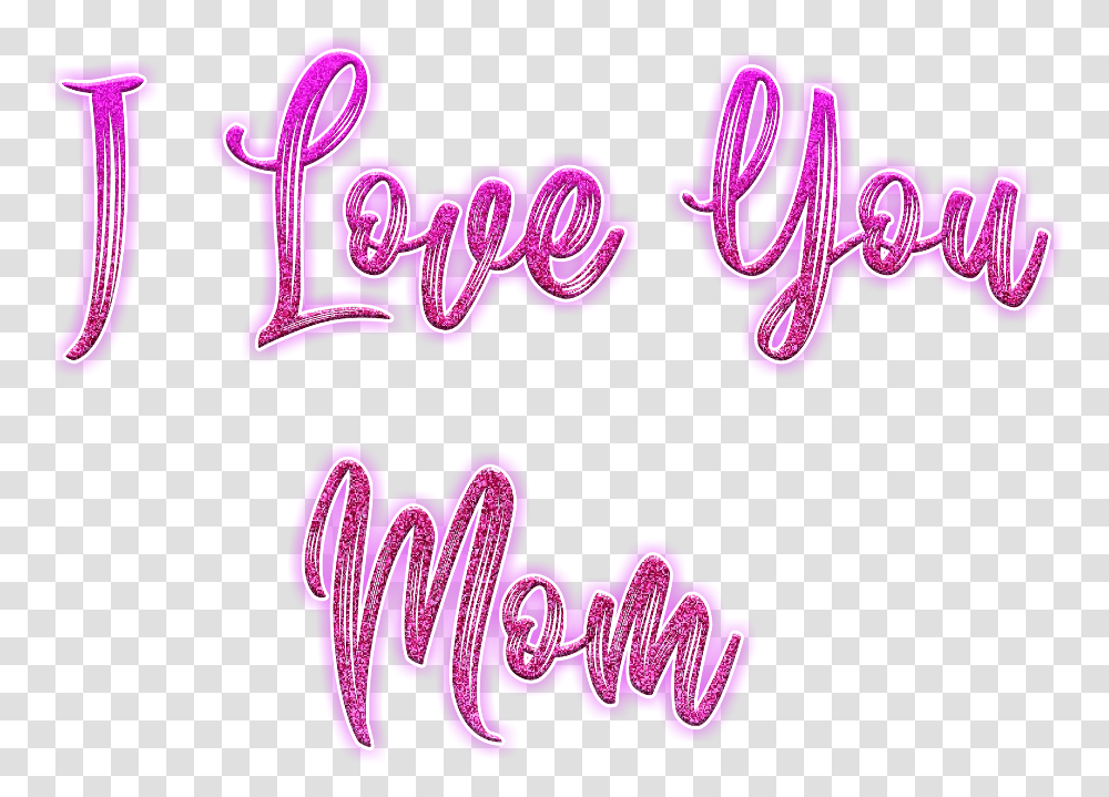 Neon Neonedit Love Lovetext Loveu Iloveyou Loveyou Love You Neon, Light, Purple Transparent Png