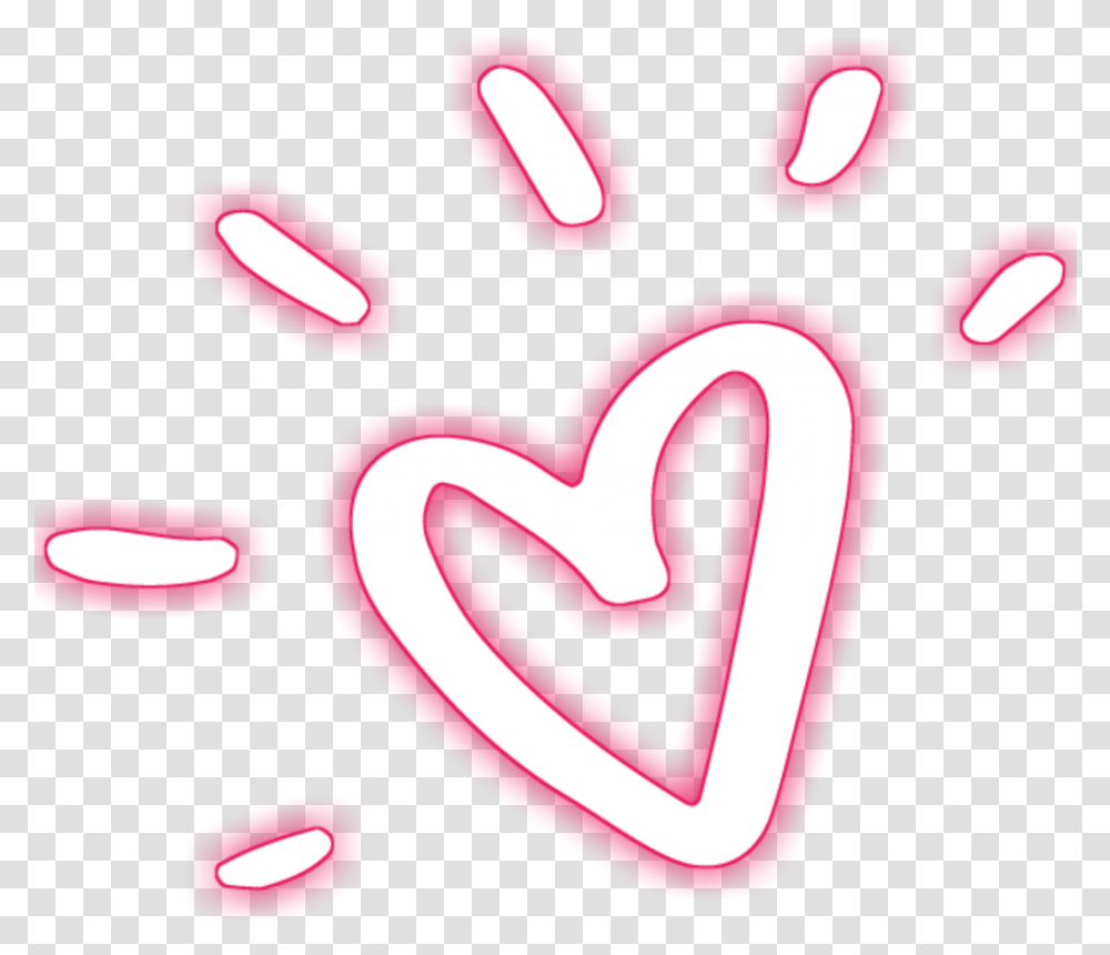 Neon Neonedit Neonred Hearts Heart Neonhearts Heart Transparent Png