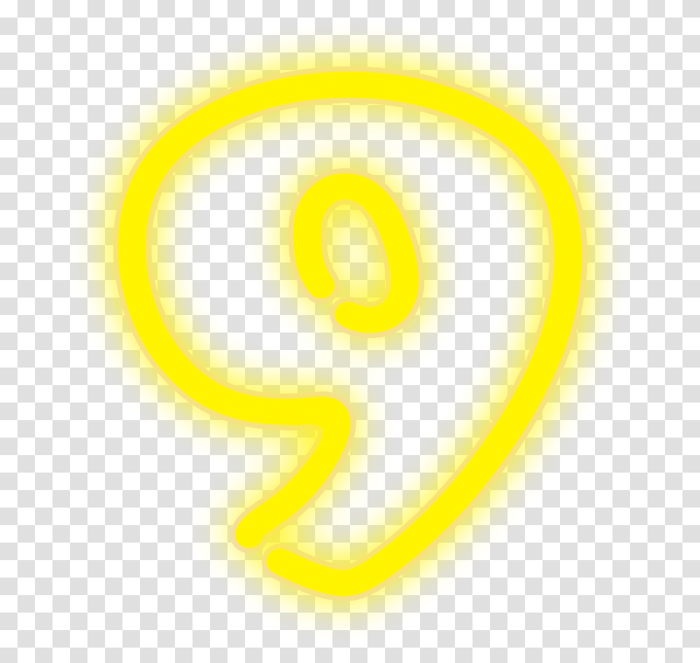 Neon Numerals 9 Clip Arts Numeral System, Logo, Label Transparent Png