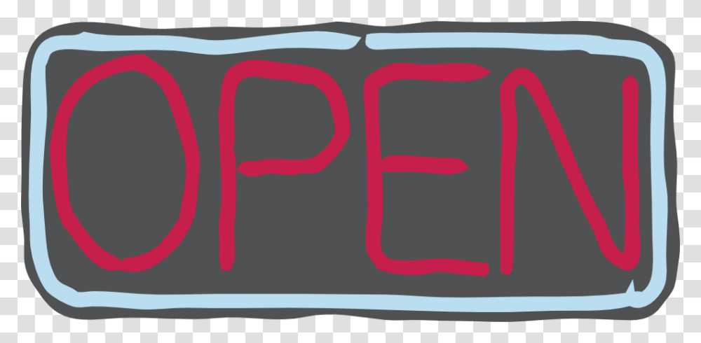 Neon Open Sign Open Sign Clip Art, Blackboard, Plot Transparent Png