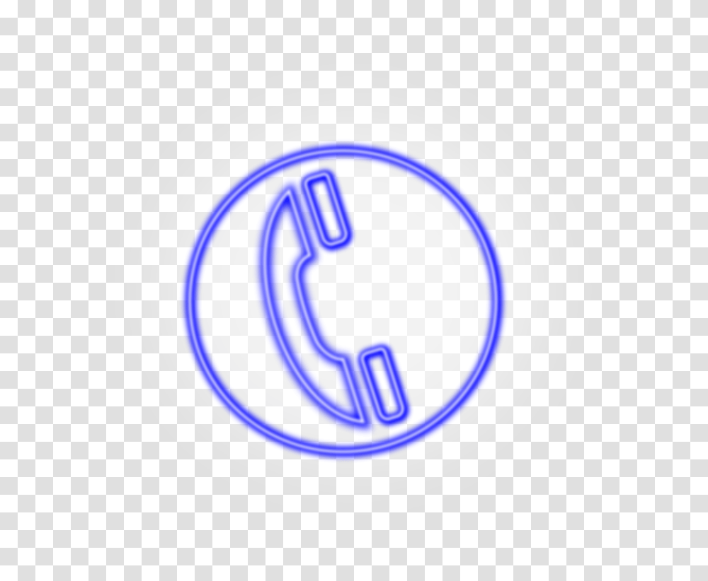 Neon Phone Icon Blue, Technology, Logo, Trademark Transparent Png