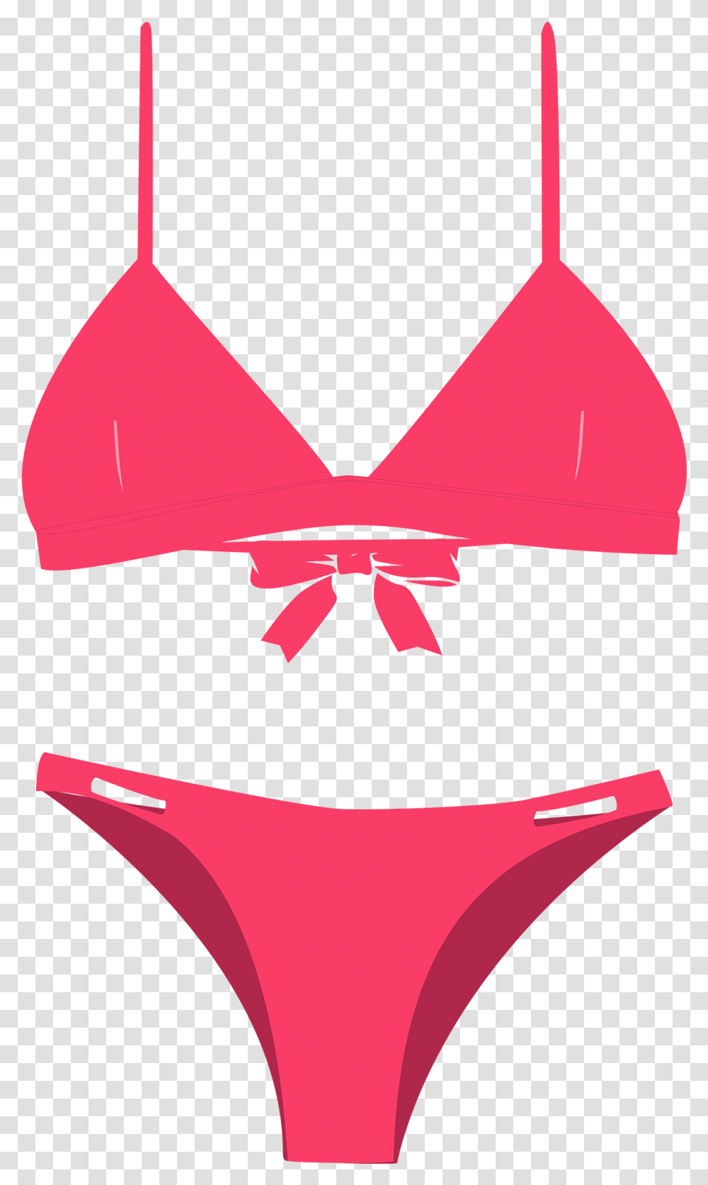 Neon Pink Bikini Set Pink Bikini, Apparel, Lingerie, Underwear Transparent Png