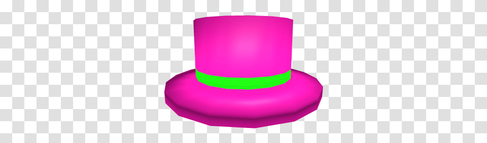 Neon Pink Top Hat Roblox Pink Top Hat Roblox, Clothing, Apparel, Sun Hat, Sombrero Transparent Png
