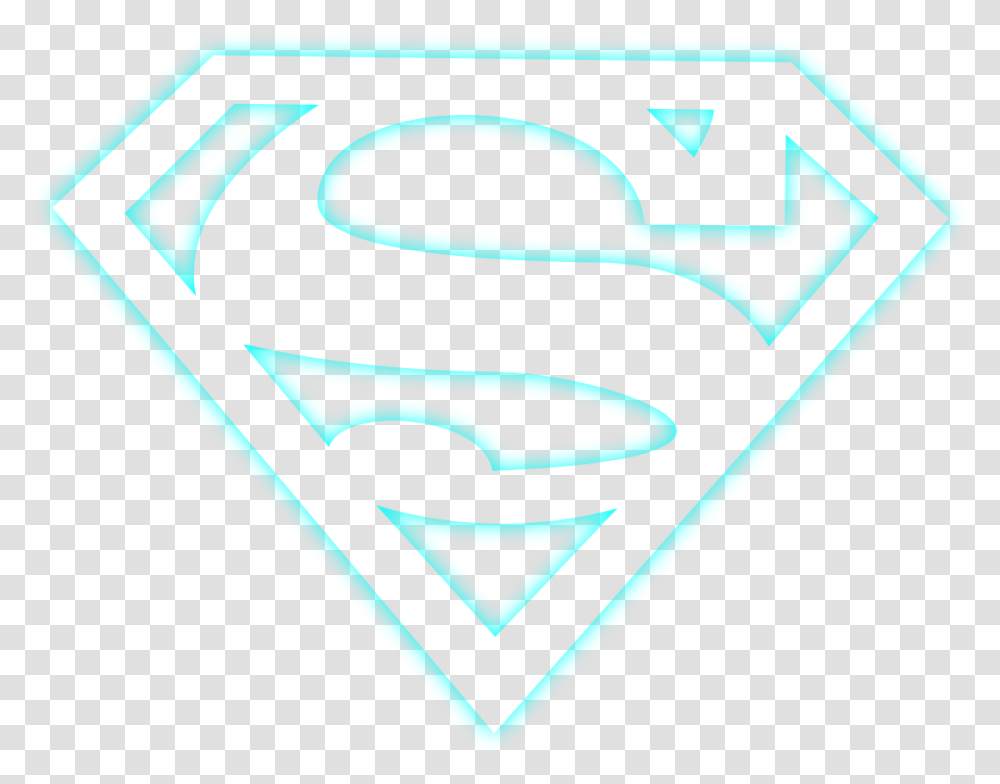 Neon Pngbyet Superman Logo Superhero Superman Logo, Symbol, Trademark, Text, Label Transparent Png