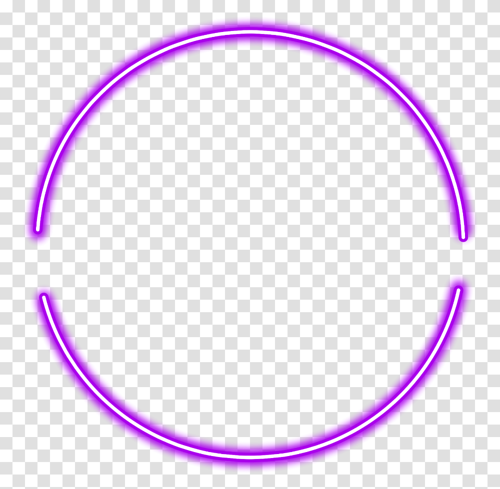 Neon Purple Circle Circle, Light, Hoop Transparent Png
