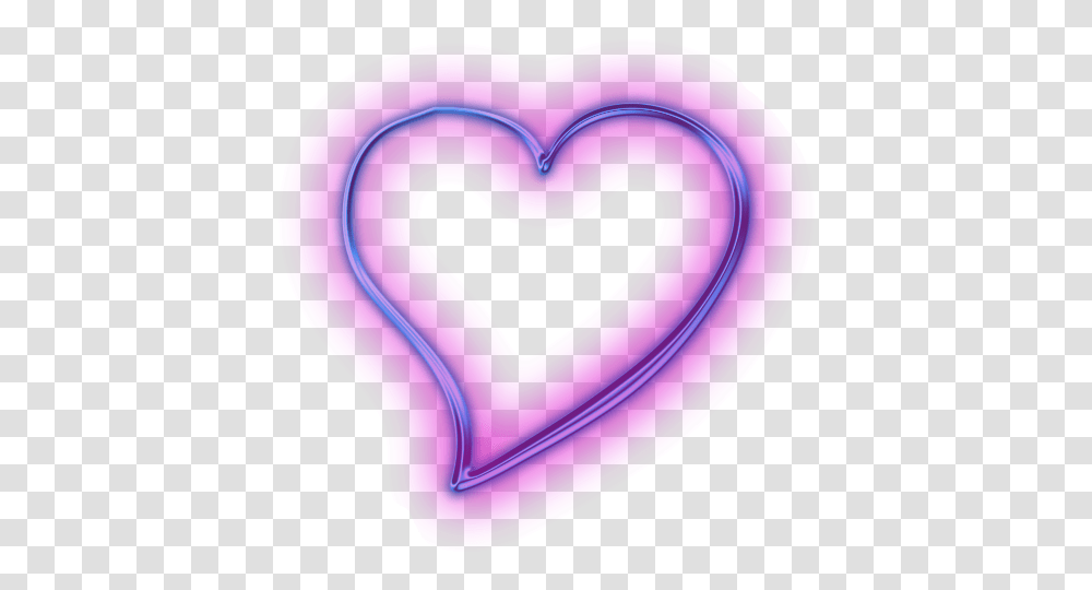 Neon Purple Heart Svg Free Purple Neon Heart Transparent Png