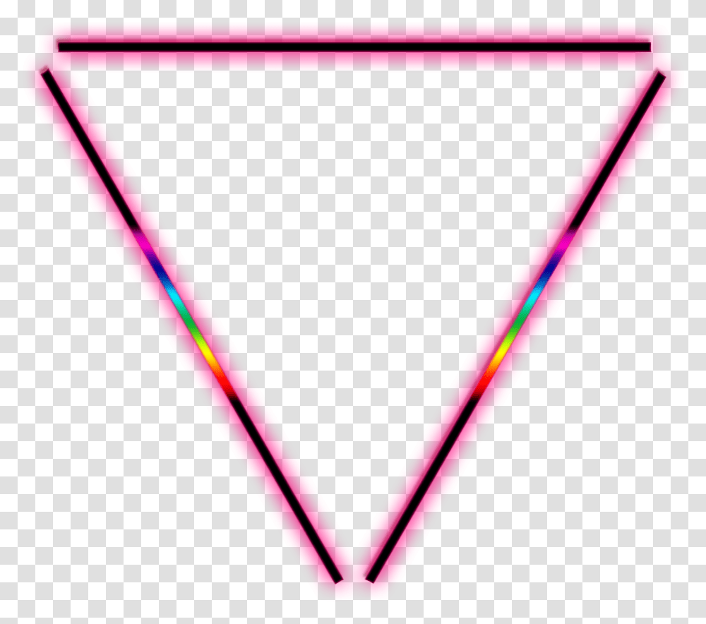 Neon Rainbow Glow Effect Neoneffect Border Triangleart Rainbow Neon Logo Transparent Png