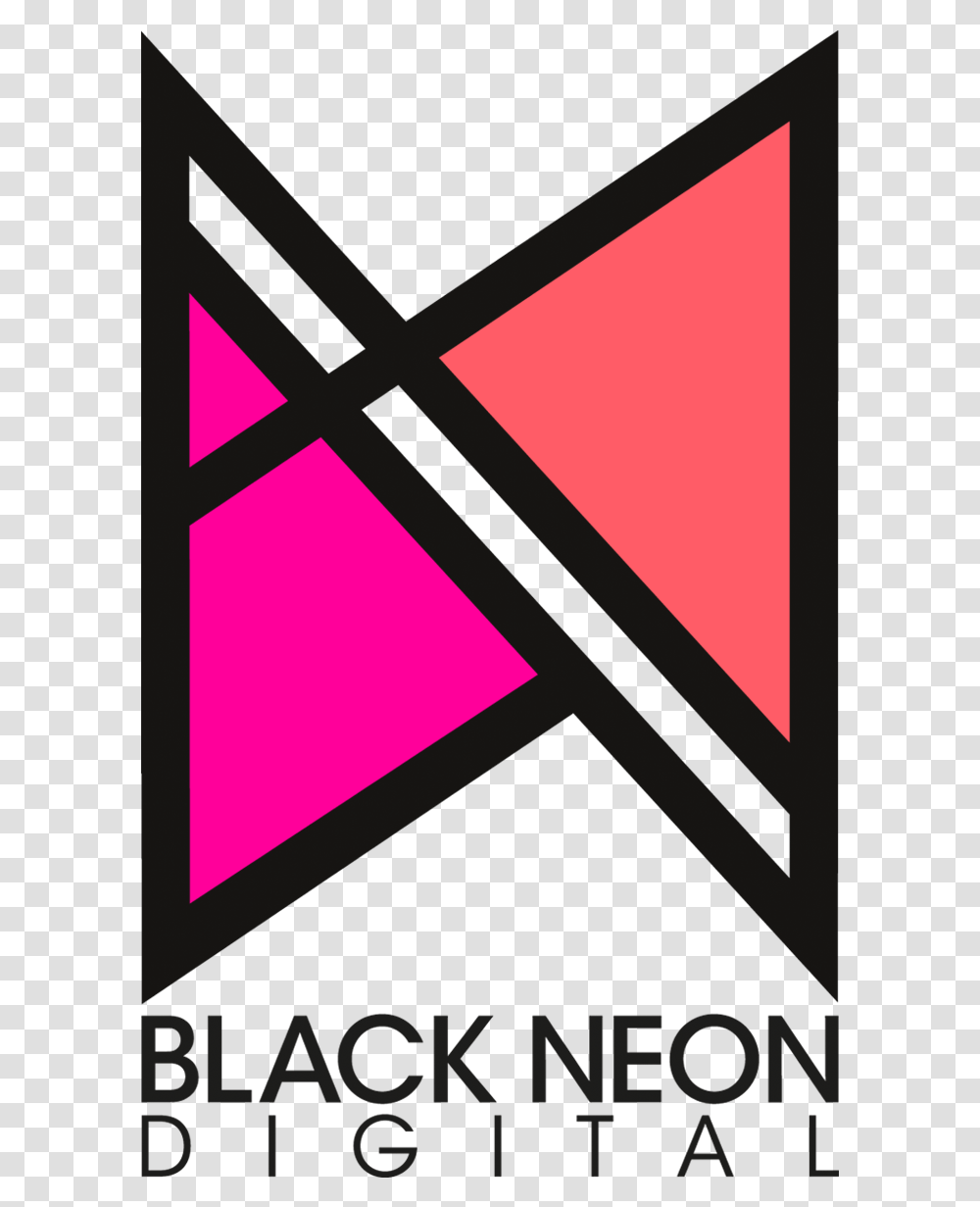 Neon Rectangle Black Digital, Triangle, Poster Transparent Png
