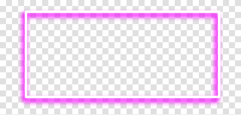 Neon Rectangle Pink Freetoedit Frame Border Geometric Lilac, Light, Screen, Electronics Transparent Png