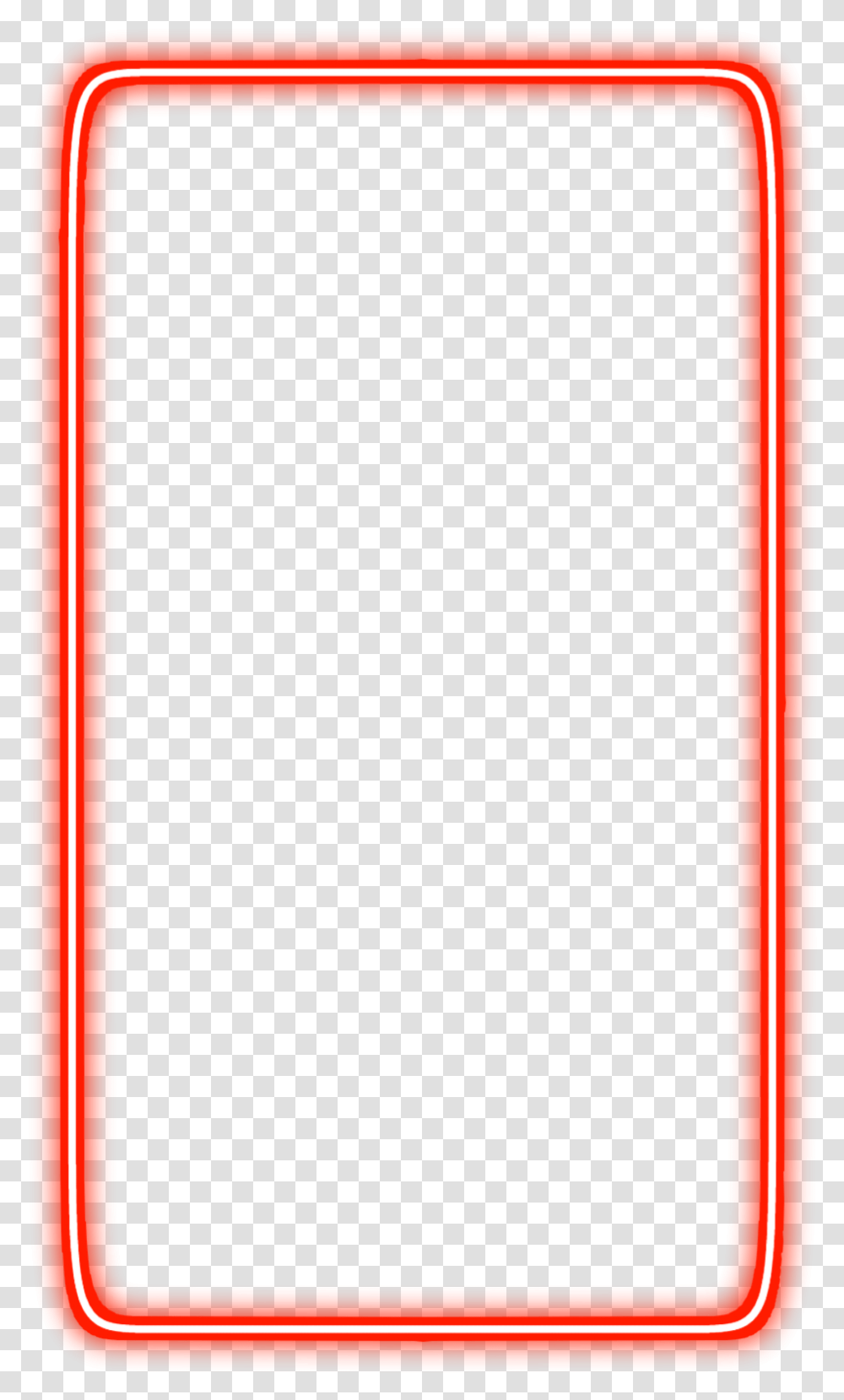 Neon Rectanglefreetoedit Red Frame Border Geometric, Electronics, Phone, Mobile Phone Transparent Png
