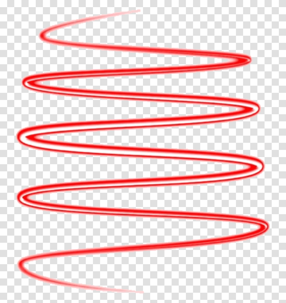 Neon Red Swirl Neonspiral Spiral Neonswirl Line Overlay Light Picsart Editing, Coil Transparent Png