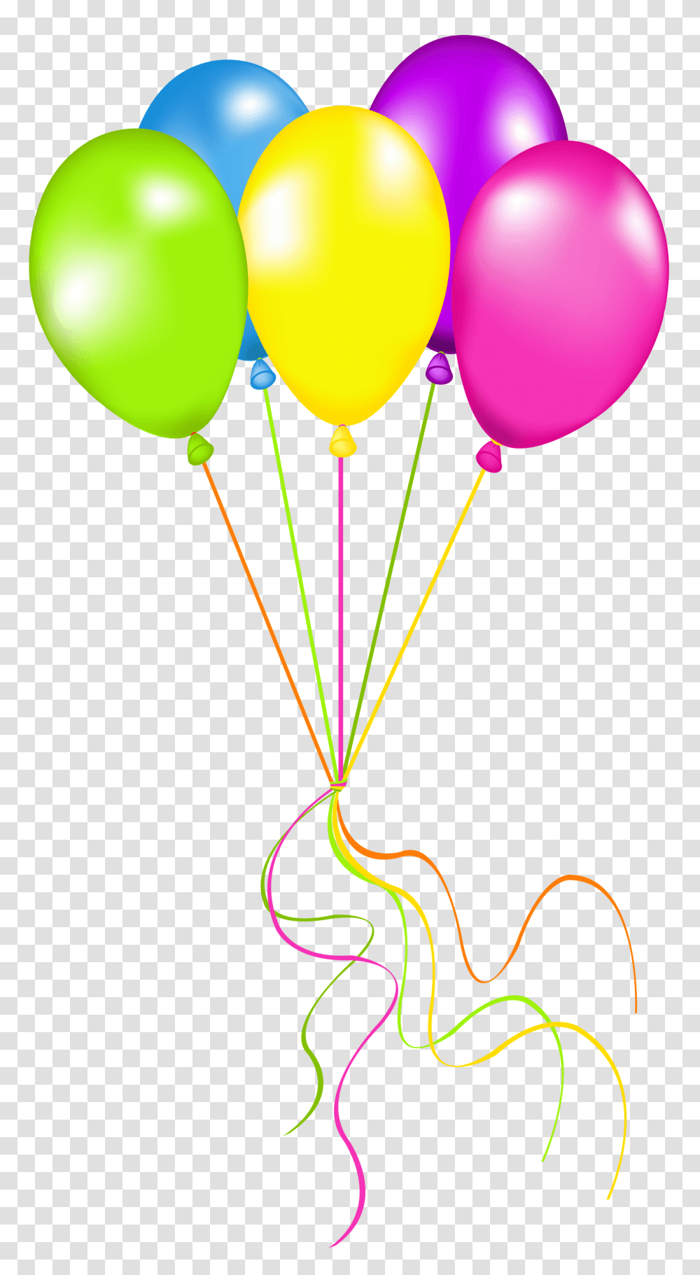 Neon Ribbon Cliparts, Balloon Transparent Png