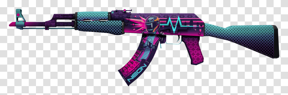 Neon Rider Skins Cs Go, Gun, Weapon, Weaponry, Toy Transparent Png