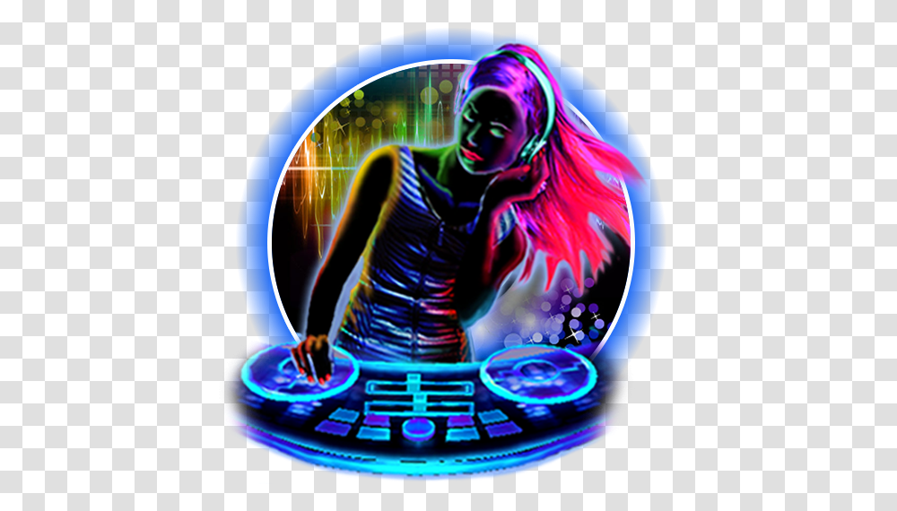 Neon Rock Dj Music Theme K Boom Hits 2020, Person, Light, Graphics, Art Transparent Png
