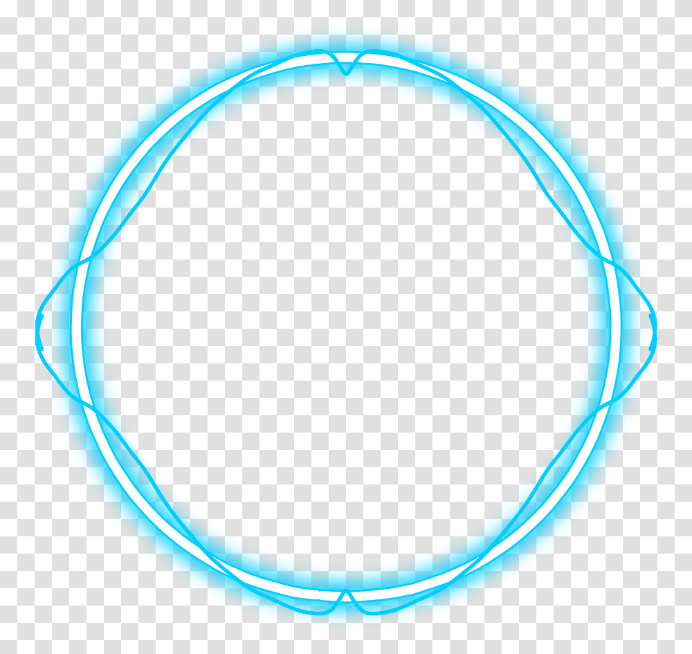 Neon Round Blue Freetoedit Circle Frame Border Geometri Blue Neon Circle, Accessories, Moon, Astronomy, Outdoors Transparent Png