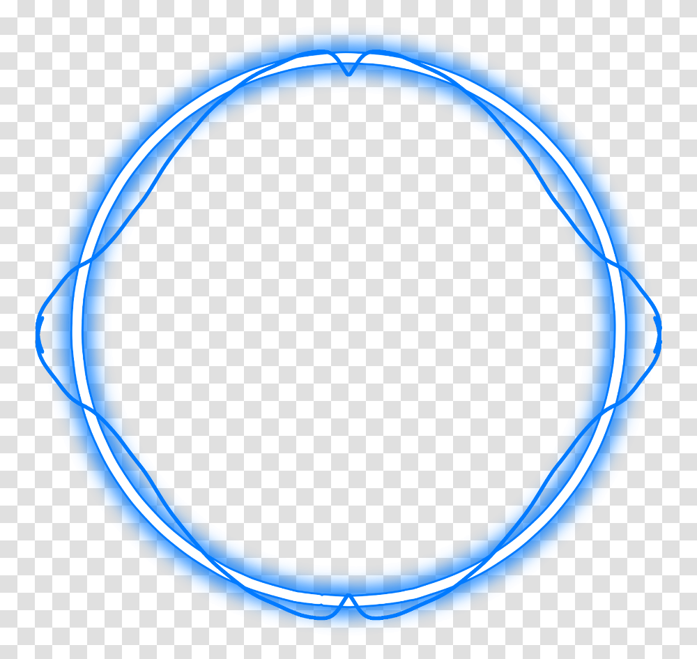 Neon Roundblue Freetoedit Circle Frame Border Blue Neon Circle, Light, Moon, Outer Space, Night Transparent Png