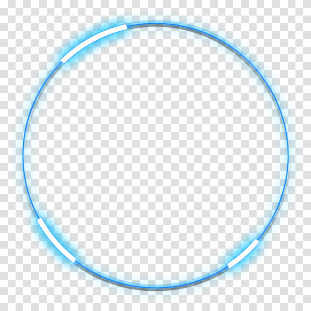 Neon Roundblue Freetoedit Circle Frame Border Circle, Hoop, Jewelry, Accessories Transparent Png