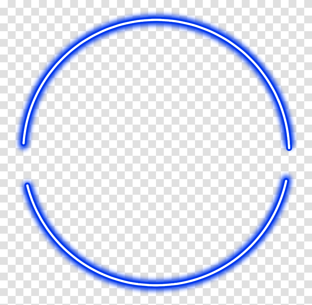 Neon Roundblue Freetoedit Circle Frame Border Circle, Light, Hoop, Moon, Outer Space Transparent Png