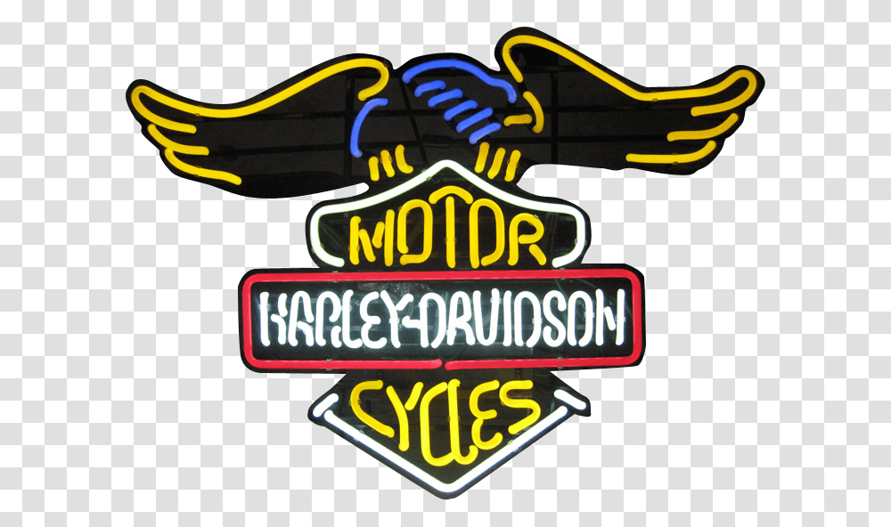 Neon Sign Logo Harley Davidson Motorcycle Sticker Harley Davidson Font Logo, Light Transparent Png
