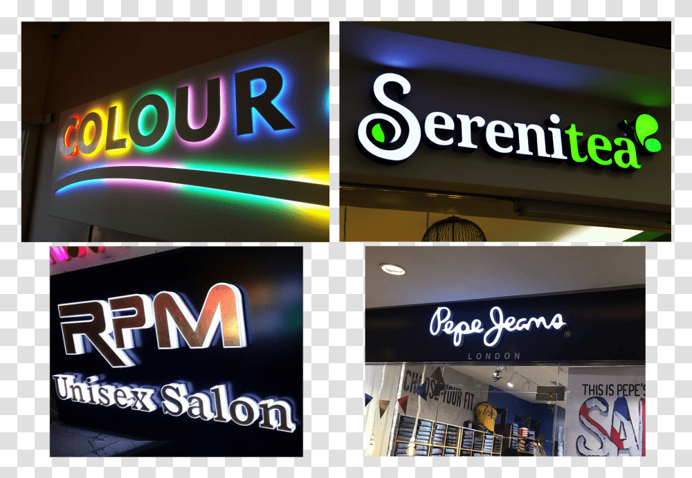 Neon Sign, Word, Shop, Metropolis Transparent Png