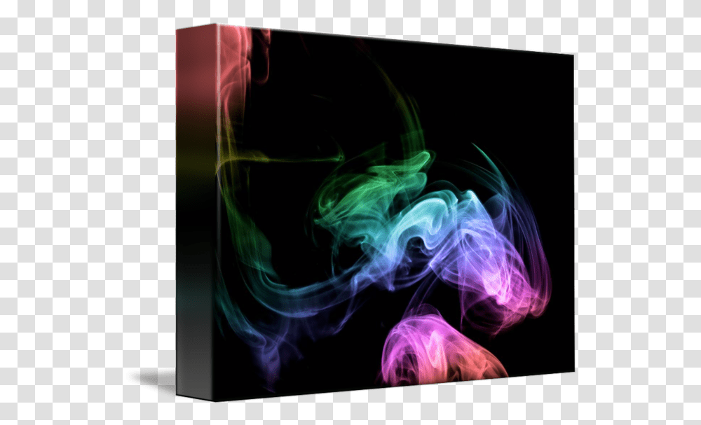 Neon Smoke Lines Fractal Art, Person, Human, Sea Life, Animal Transparent Png