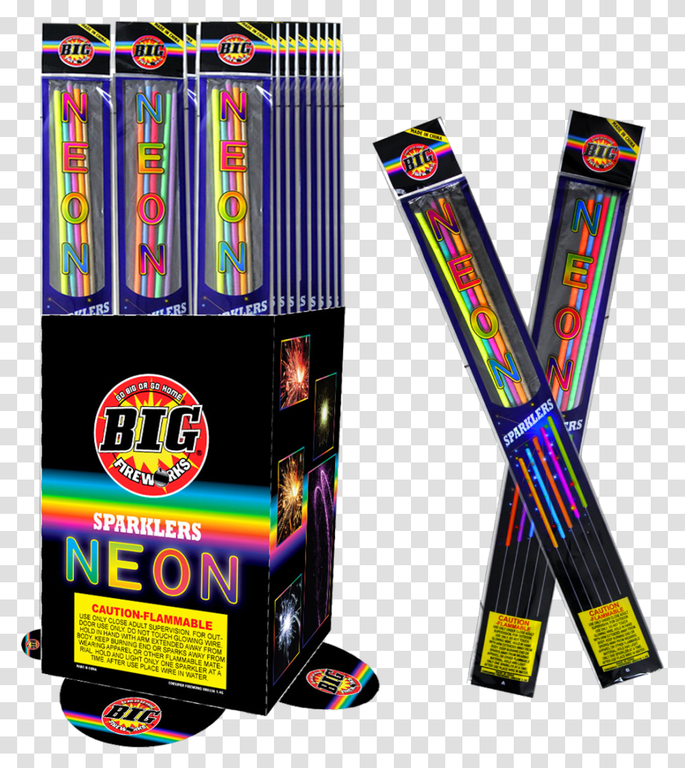 Neon Sparklers Fireworks, Arcade Game Machine, Suspenders, Pac Man Transparent Png