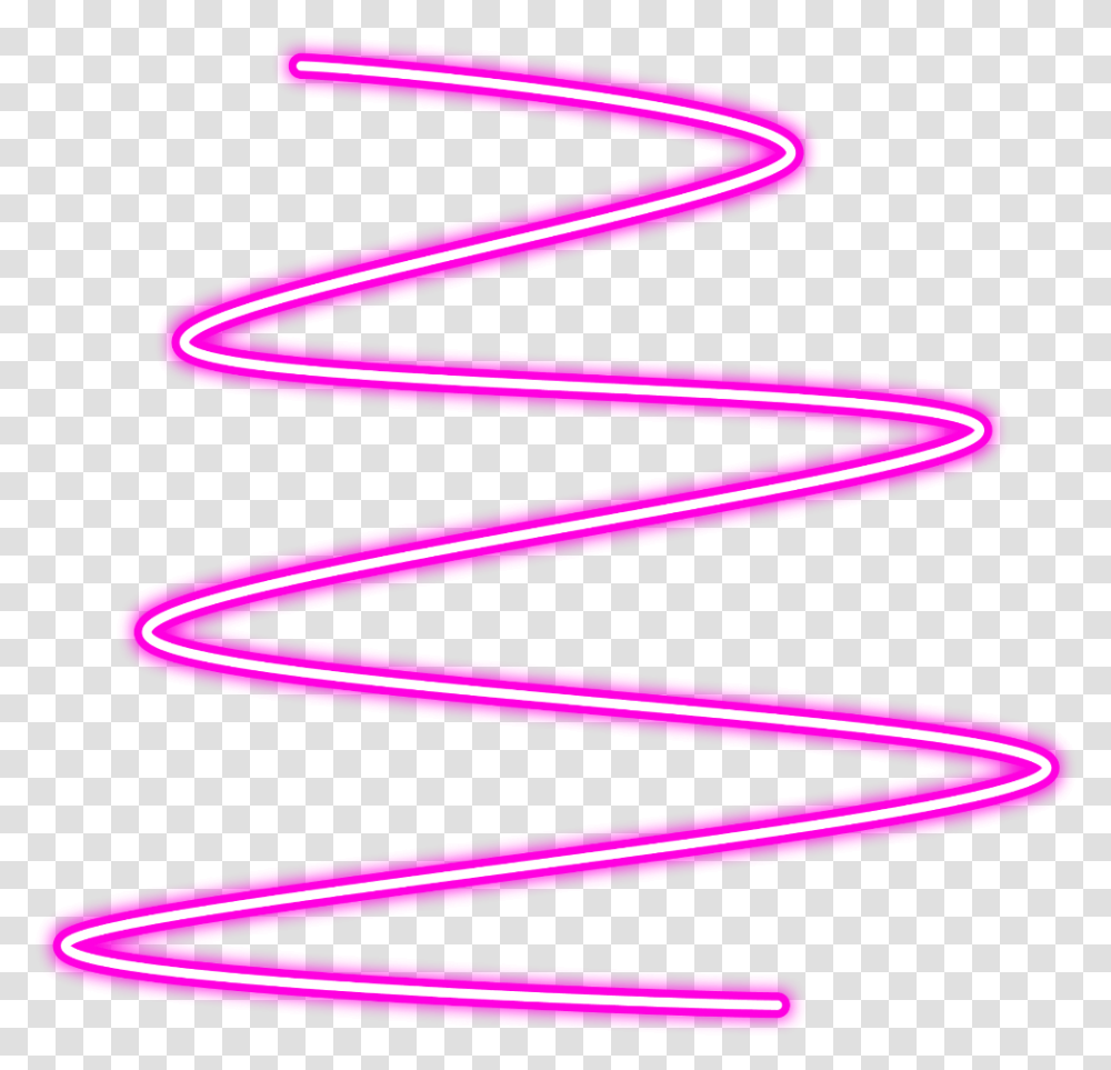 Neon Spiral Glowing No Background, Light, Purple Transparent Png