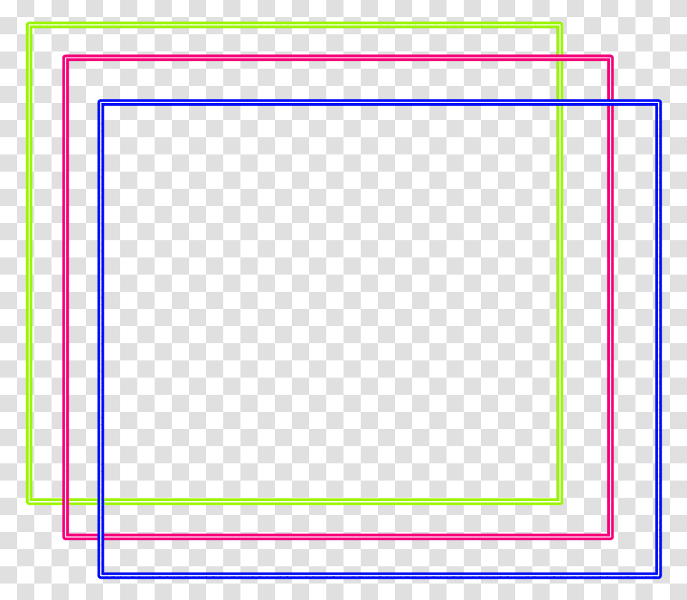 Neon Square Color Freetoedit Frame Border Geometric Border Color Line, Blackboard, Monitor, Screen, Electronics Transparent Png