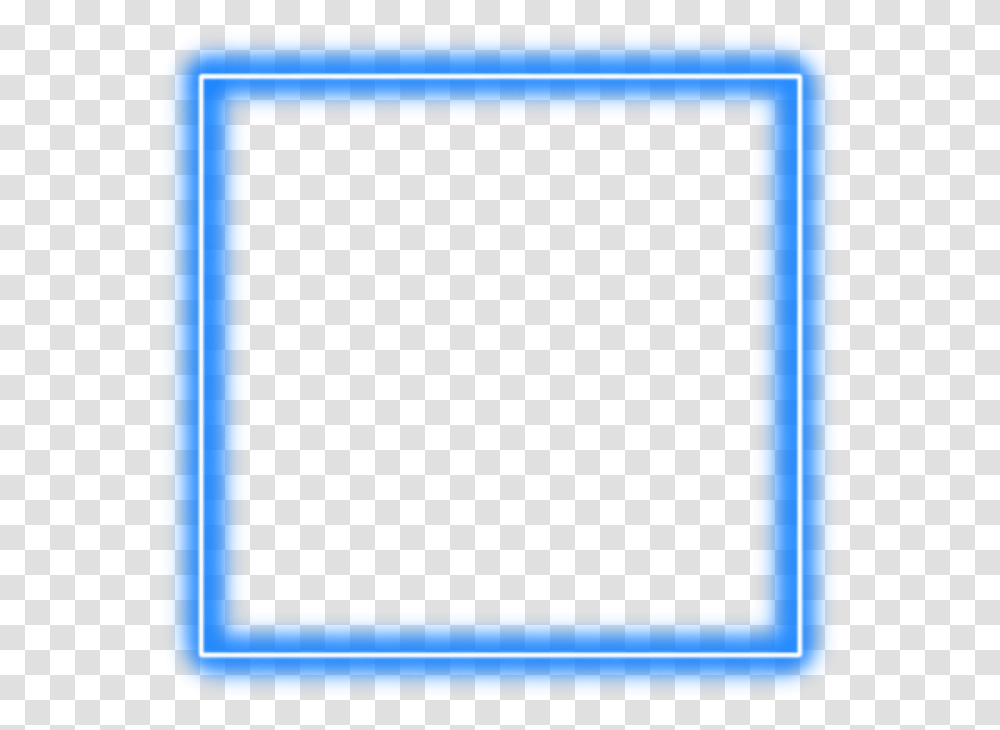 Neon Square Freetoedit Frame Blue Border Geometric Red Neon Square, Monitor, Screen, Electronics, Display Transparent Png
