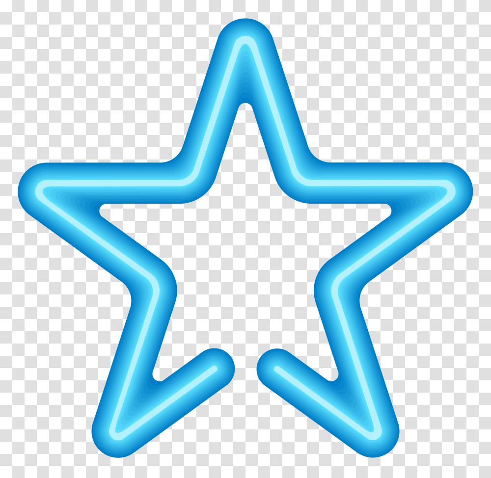 Neon Star Clip Art, Star Symbol Transparent Png