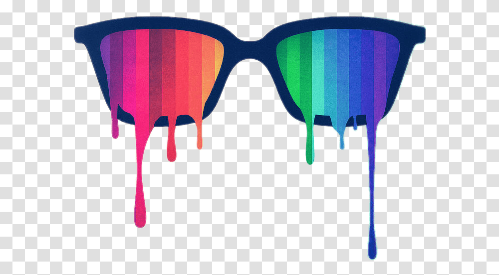 Neon Sunglasses Love Wins Rainbow Spectrum Pride Hipster Nerd Glasses, Accessories, Accessory, Goggles, Art Transparent Png